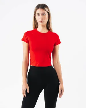 Alphalete Baby Tee - Formula Red