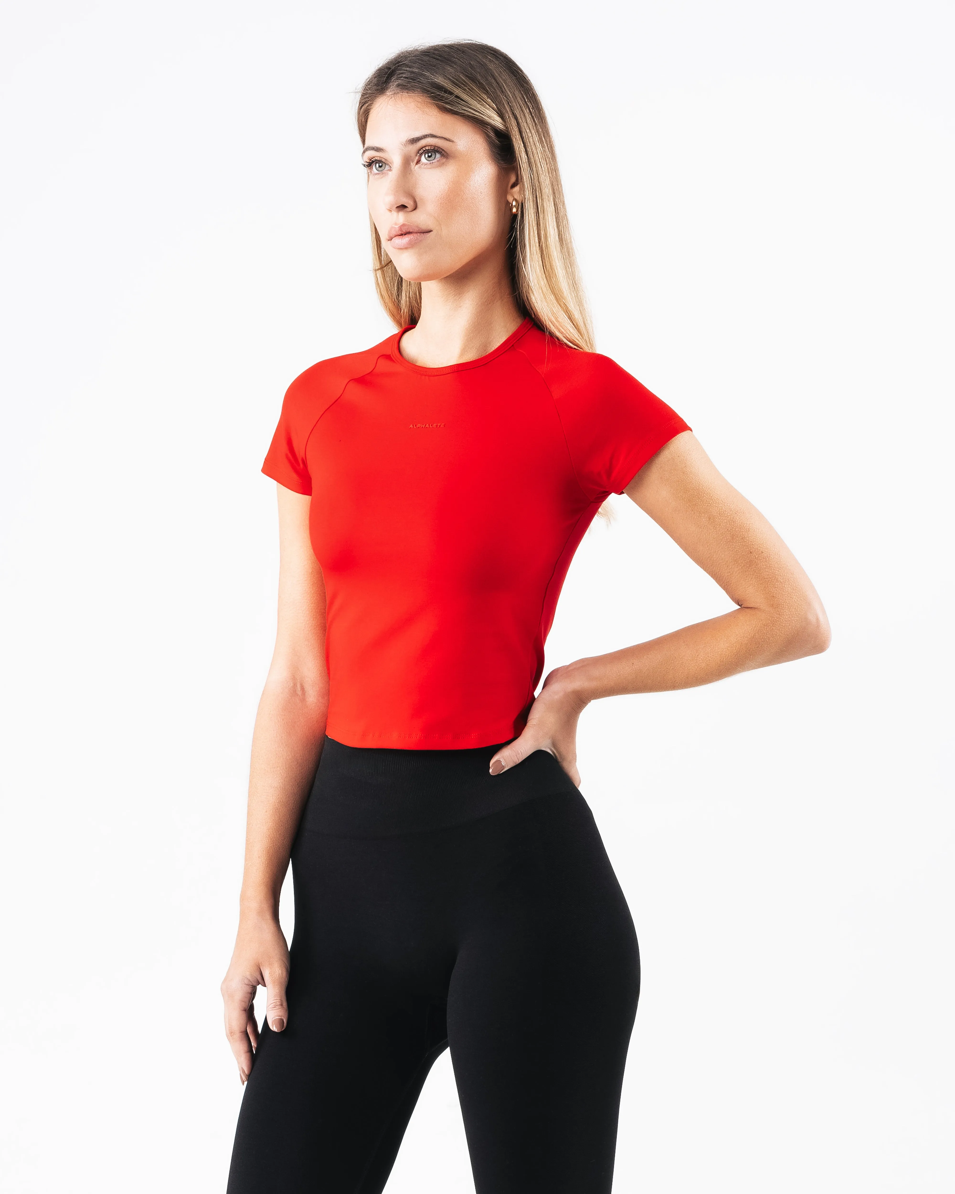 Alphalete Baby Tee - Formula Red