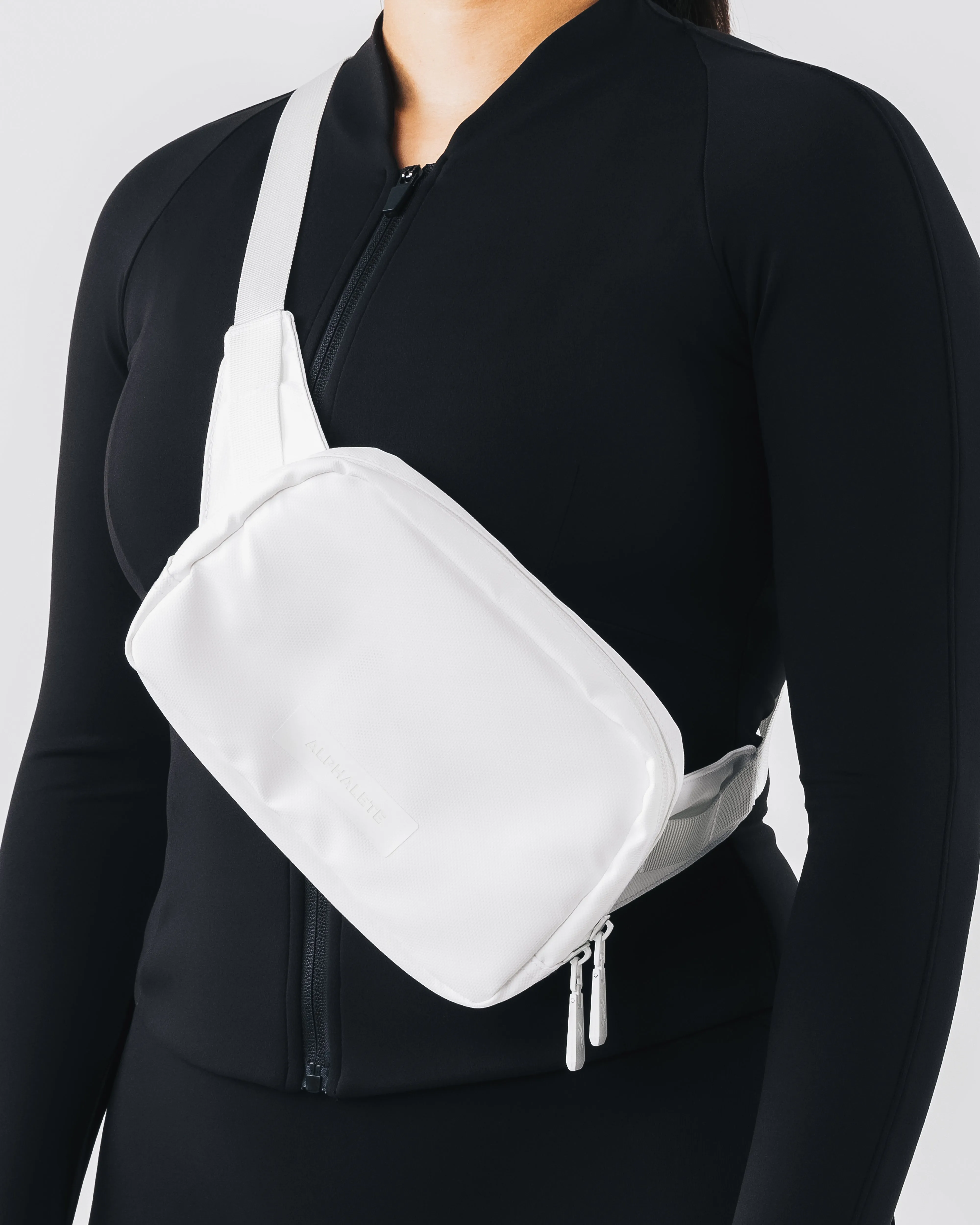 Alphalete Core Crossbody - White