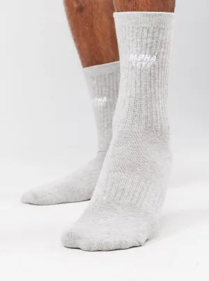 Alphalete Force Elite Sock 3pk - Heather Grey