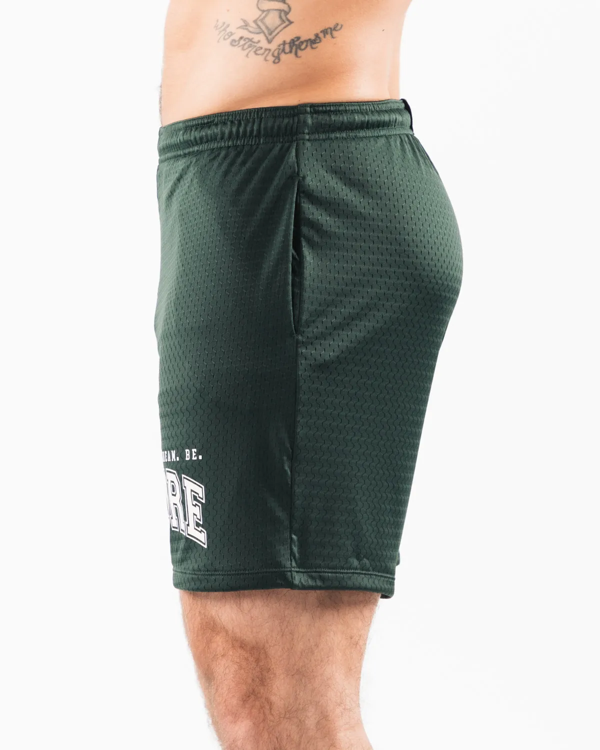 Alphalete LDB More Mesh Short 6" - Evergreen