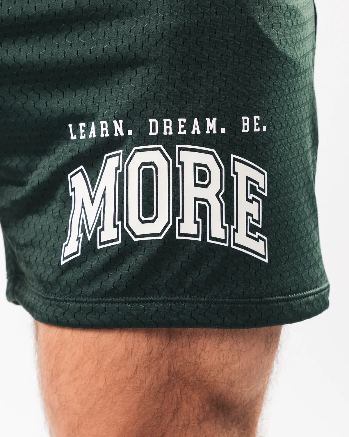 Alphalete LDB More Mesh Short 6" - Evergreen