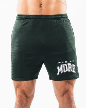 Alphalete LDB More Mesh Short 6" - Evergreen