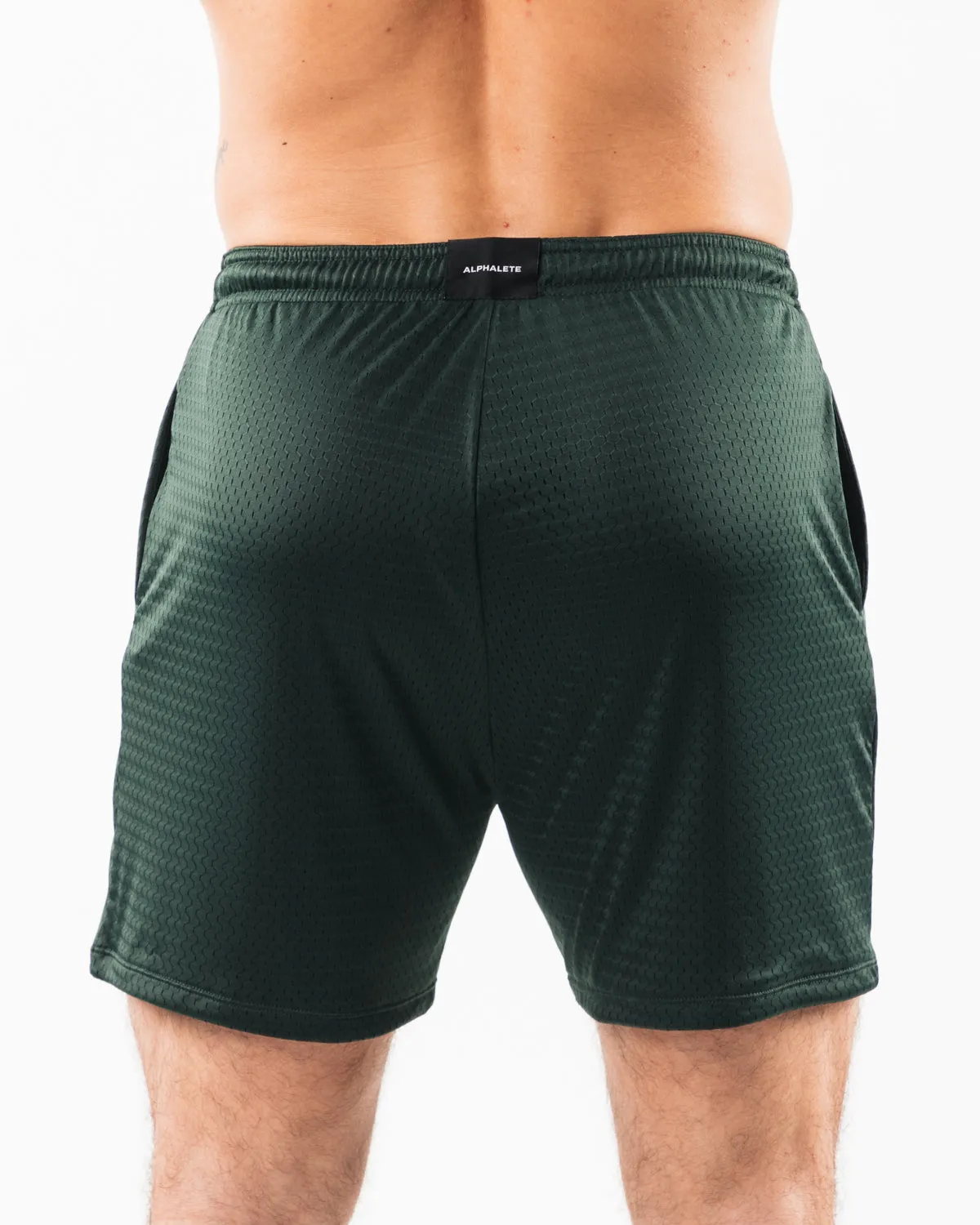 Alphalete LDB More Mesh Short 6" - Evergreen