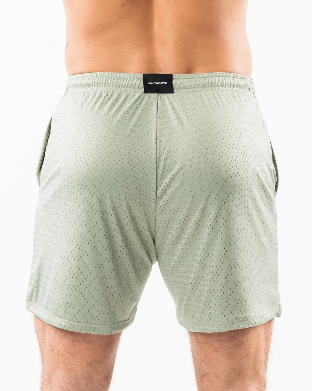 Alphalete LDB More Mesh Short 6" - Sage
