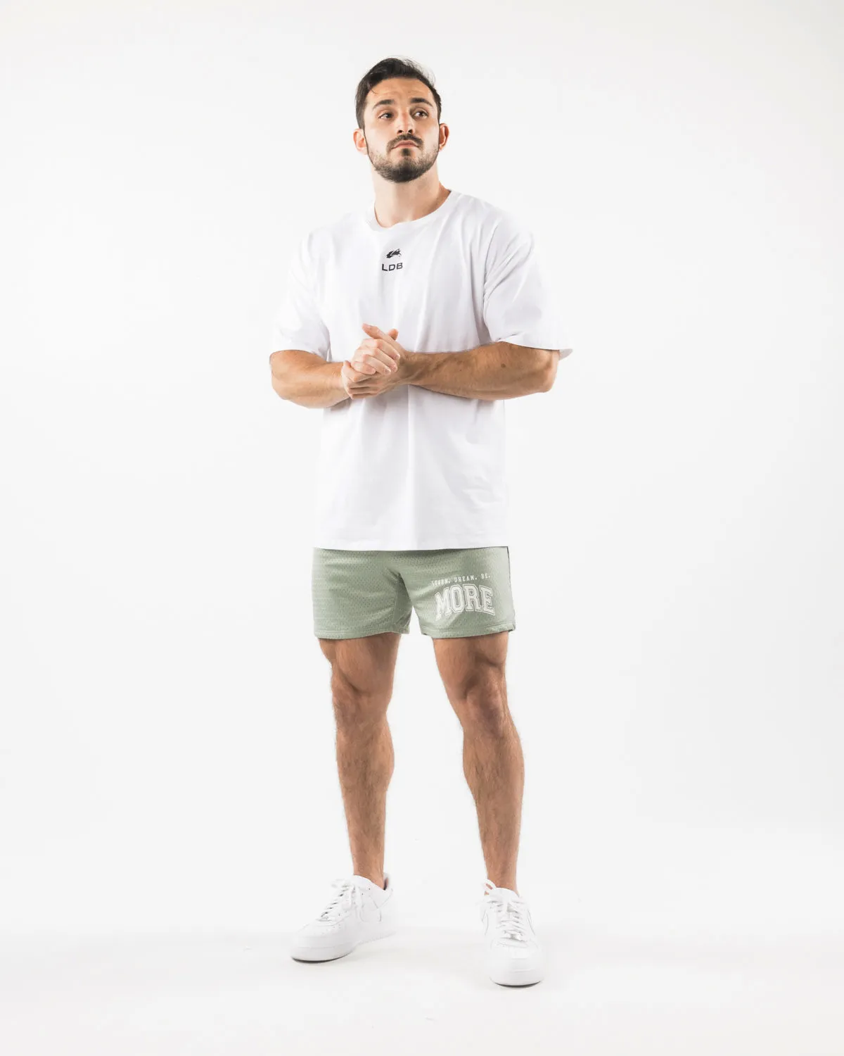 Alphalete LDB More Mesh Short 6" - Sage