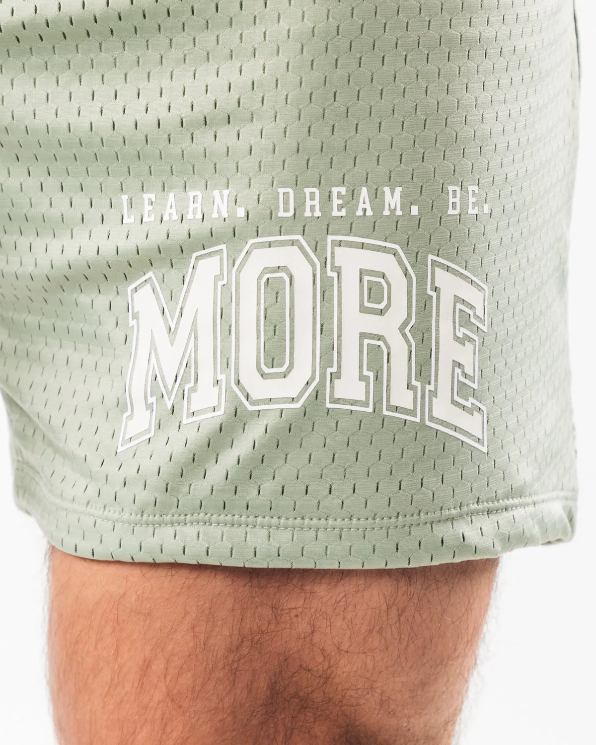 Alphalete LDB More Mesh Short 6" - Sage