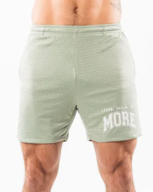 Alphalete LDB More Mesh Short 6" - Sage