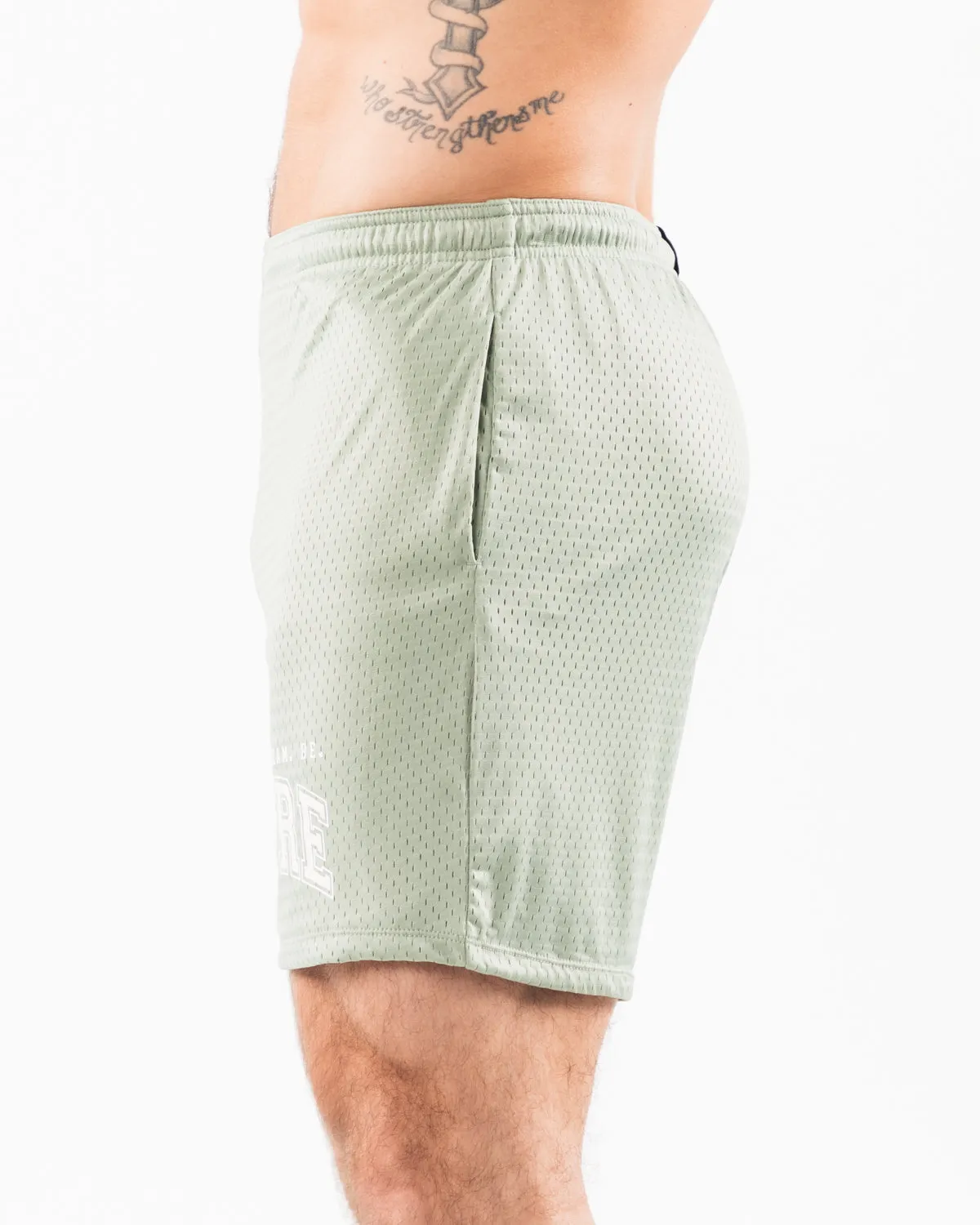 Alphalete LDB More Mesh Short 6" - Sage