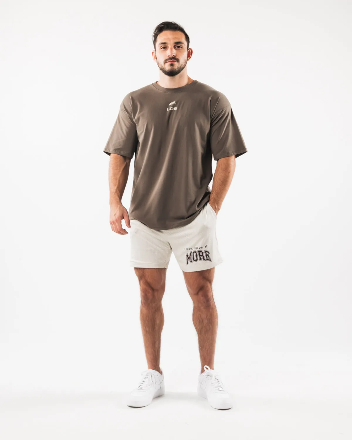 Alphalete LDB More Mesh Short 6" - Sea Shell