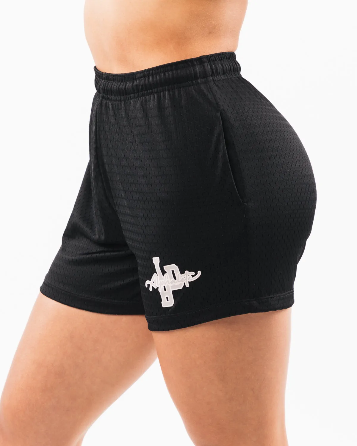 Alphalete Signature Mesh Short 4" - Black