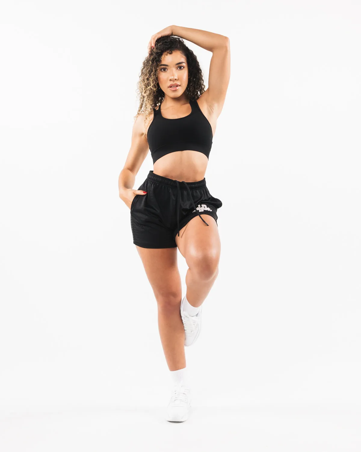 Alphalete Signature Mesh Short 4" - Black