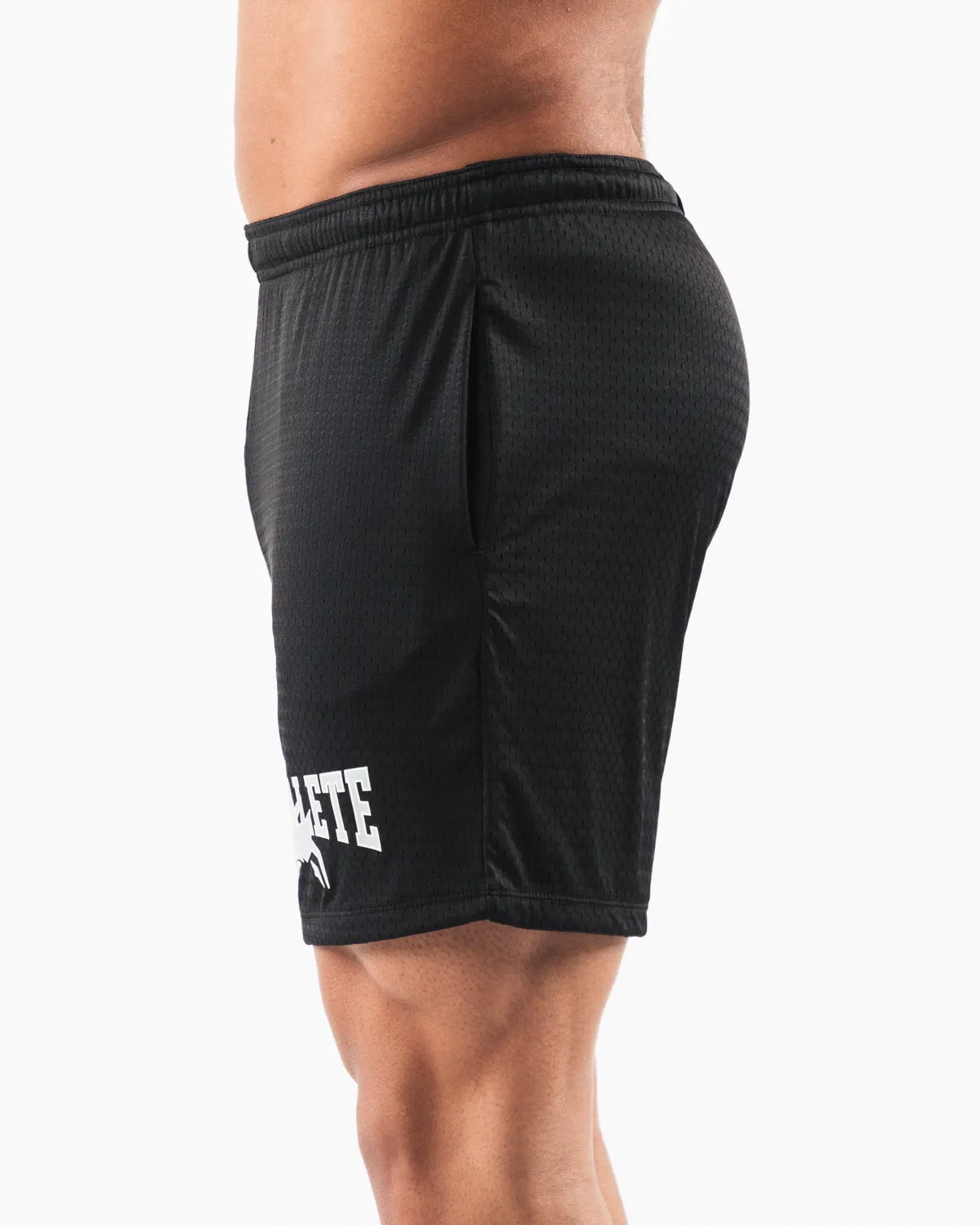 Alphalete Wolf Head Mesh Short 6" - Black
