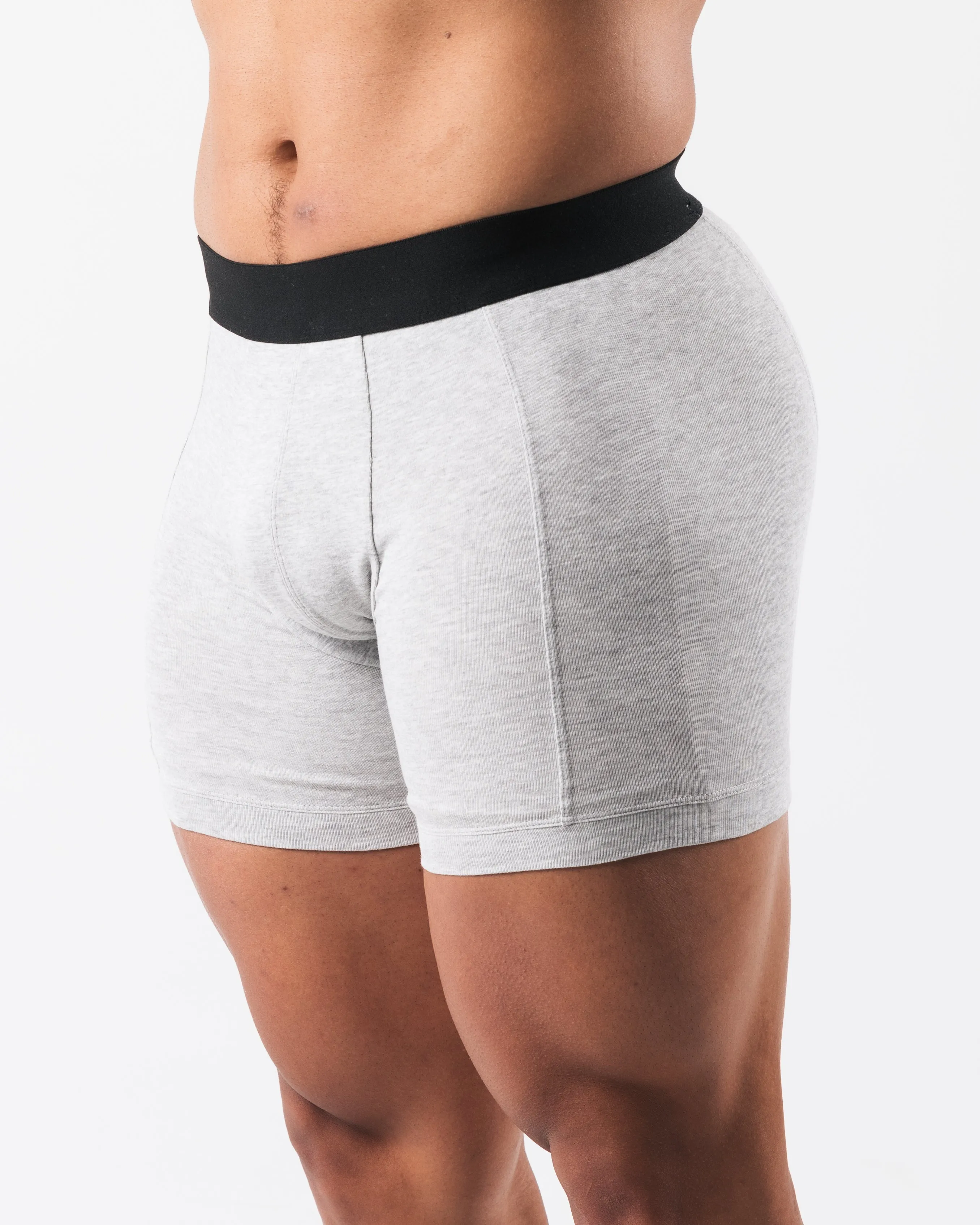 Alphalete Zero Classic Boxer Brief 2pk - Heather Grey