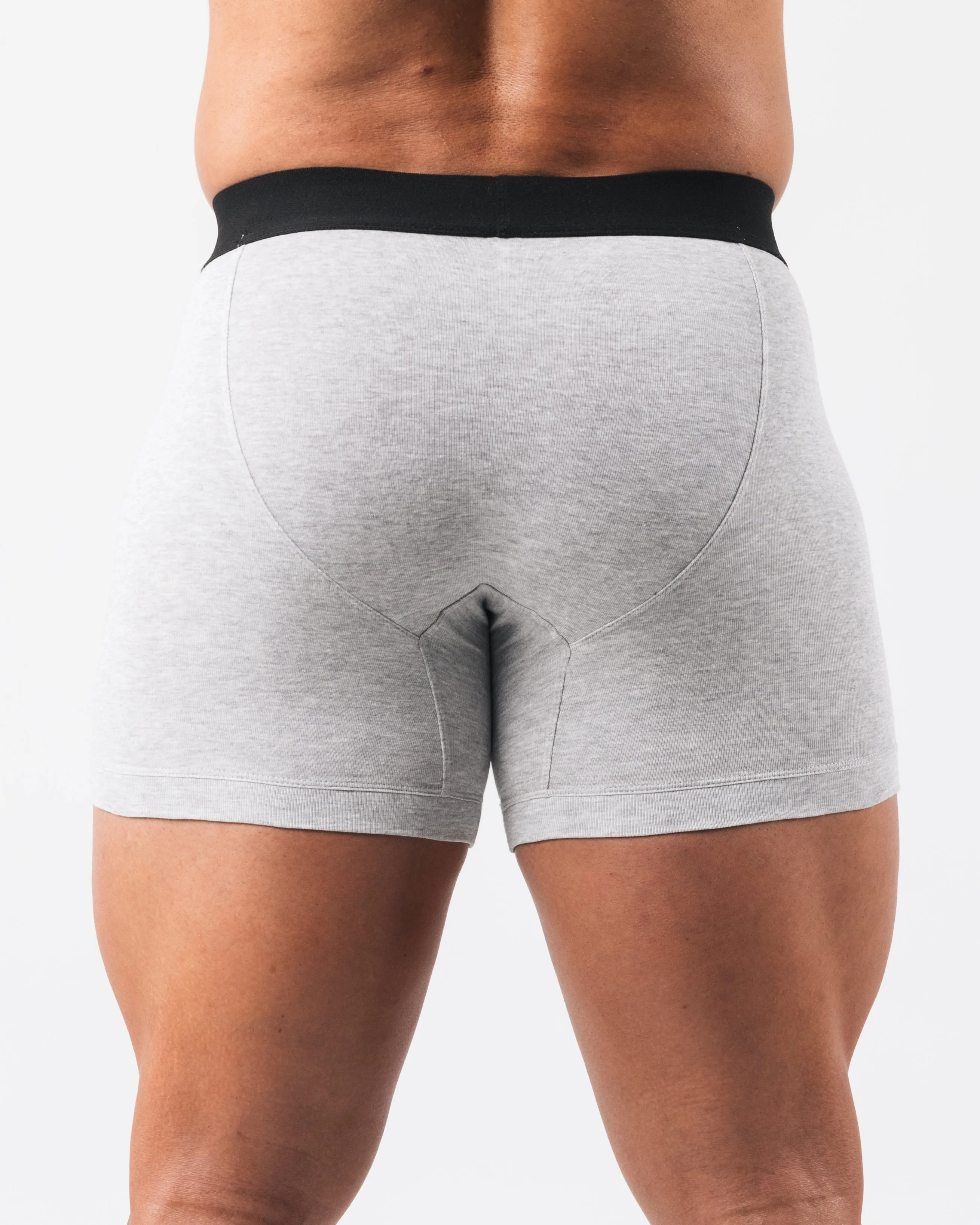 Alphalete Zero Classic Boxer Brief 2pk - Heather Grey