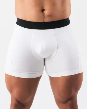 Alphalete Zero Classic Boxer Brief 2pk - White