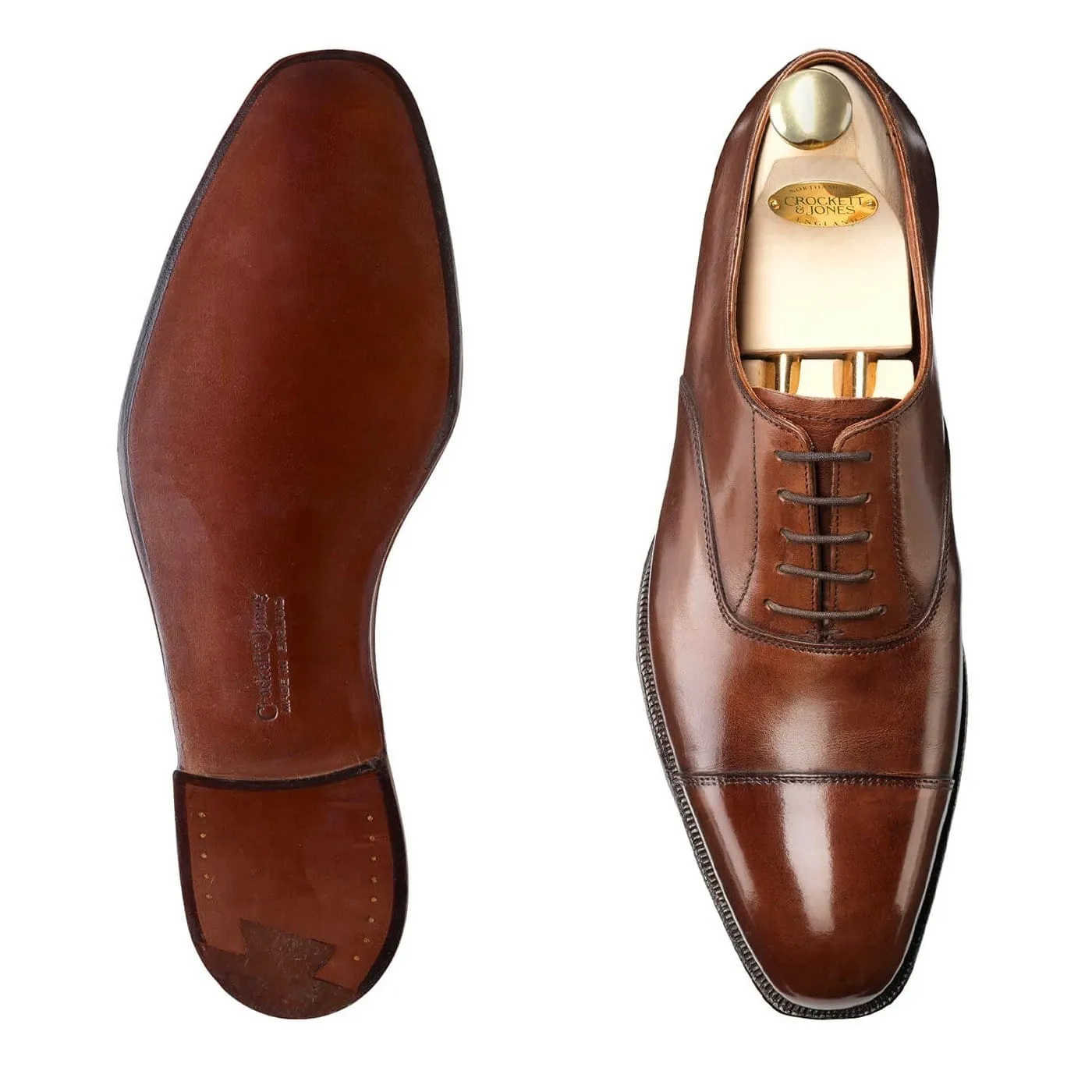 Crockett & Jones Audley Dark Brown Antique Calf