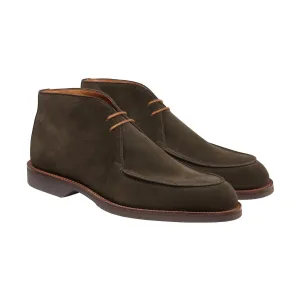 Crockett & Jones Bibury Earth Green Suede