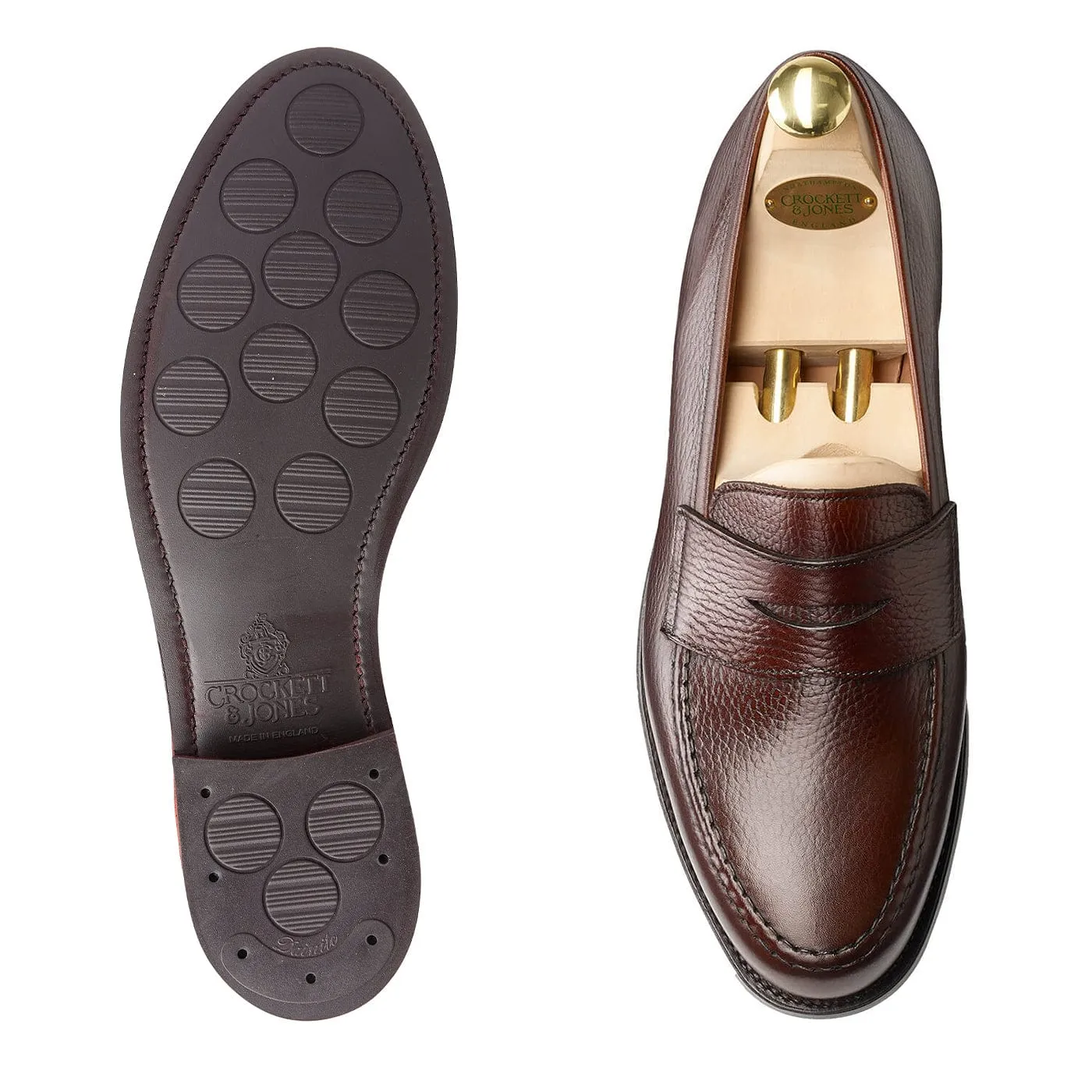 Crockett & Jones Boston Dark Brown Country Calf Grain (G Fitting)