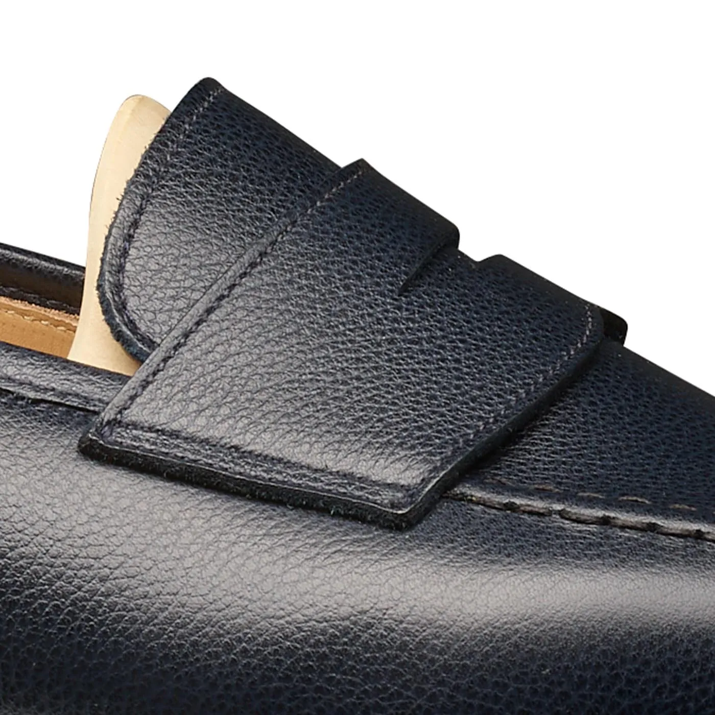 Crockett & Jones Boston Navy Cotswold Grain