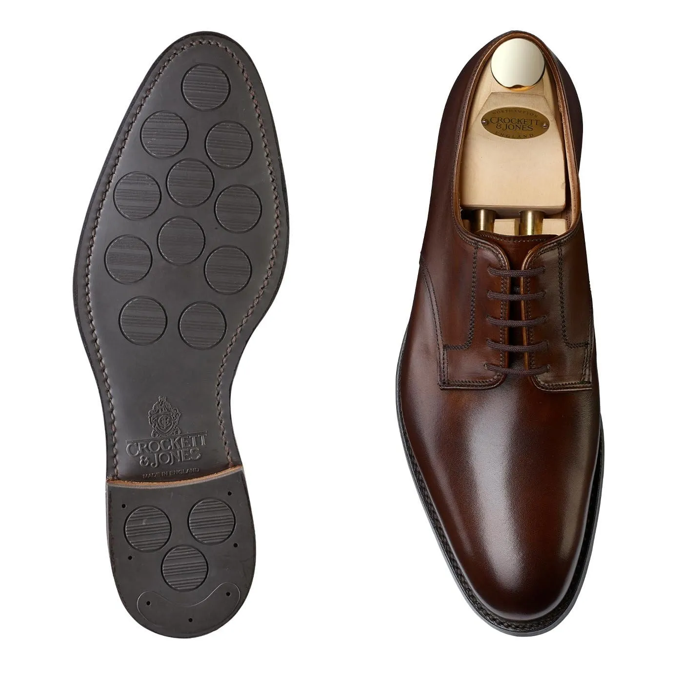 Crockett & Jones Bristol 3 Dark Brown Burnished Calf