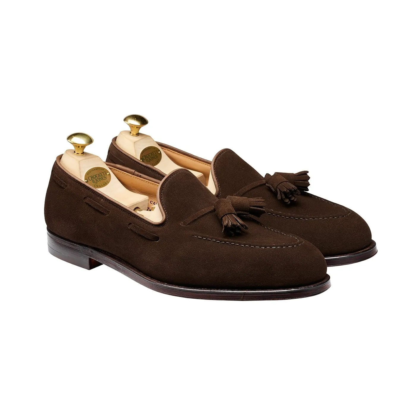 Crockett & Jones Cavendish Dark Brown Calf Suede