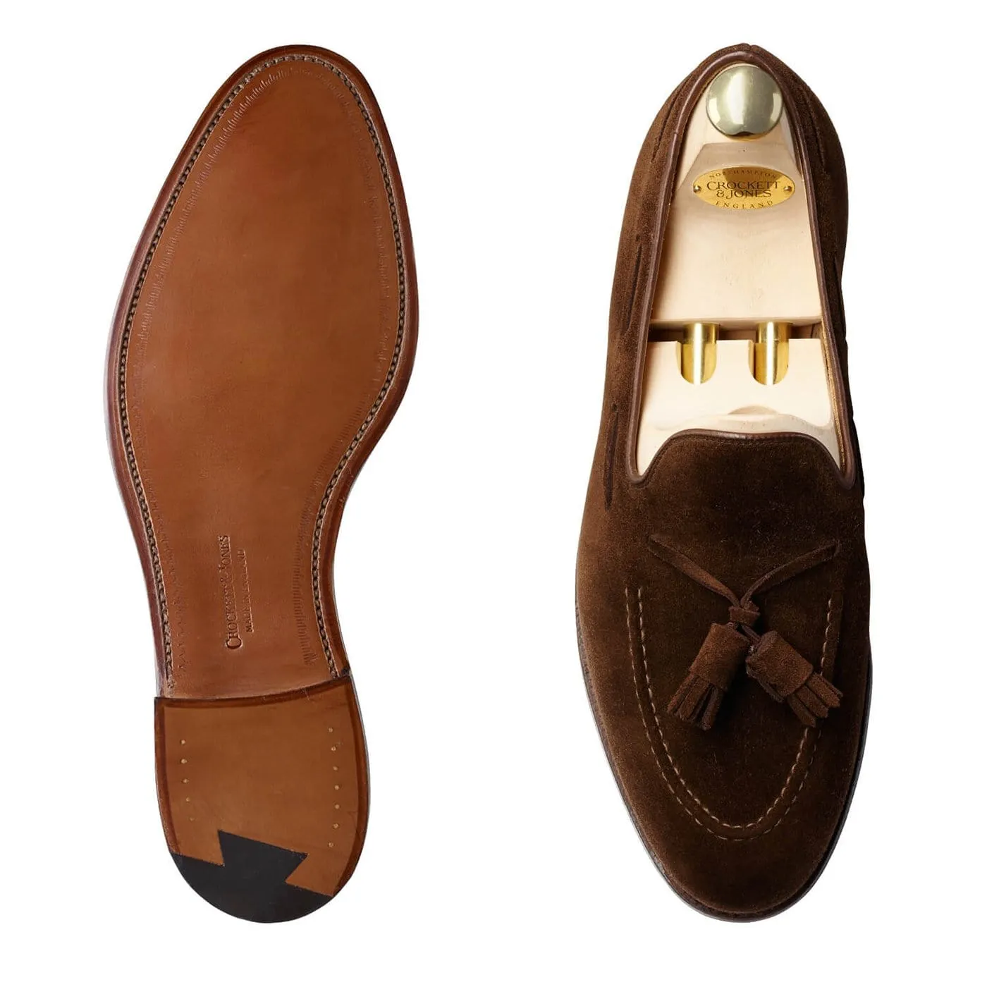 Crockett & Jones Cavendish Dark Brown Calf Suede