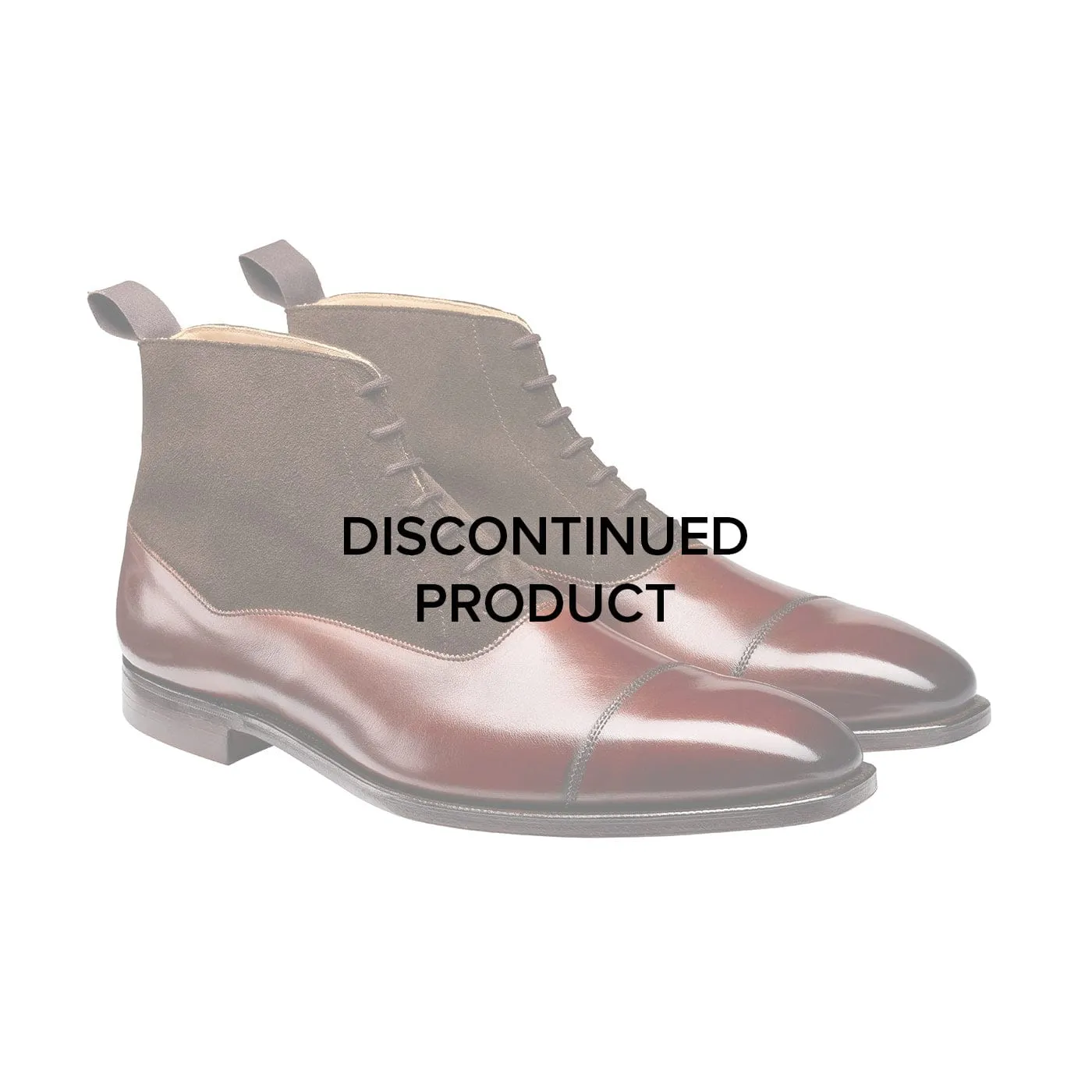 Crockett & Jones Charlton Chestnut Calf & Dark Brown Suede