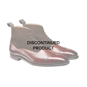Crockett & Jones Charlton Chestnut Calf & Dark Brown Suede