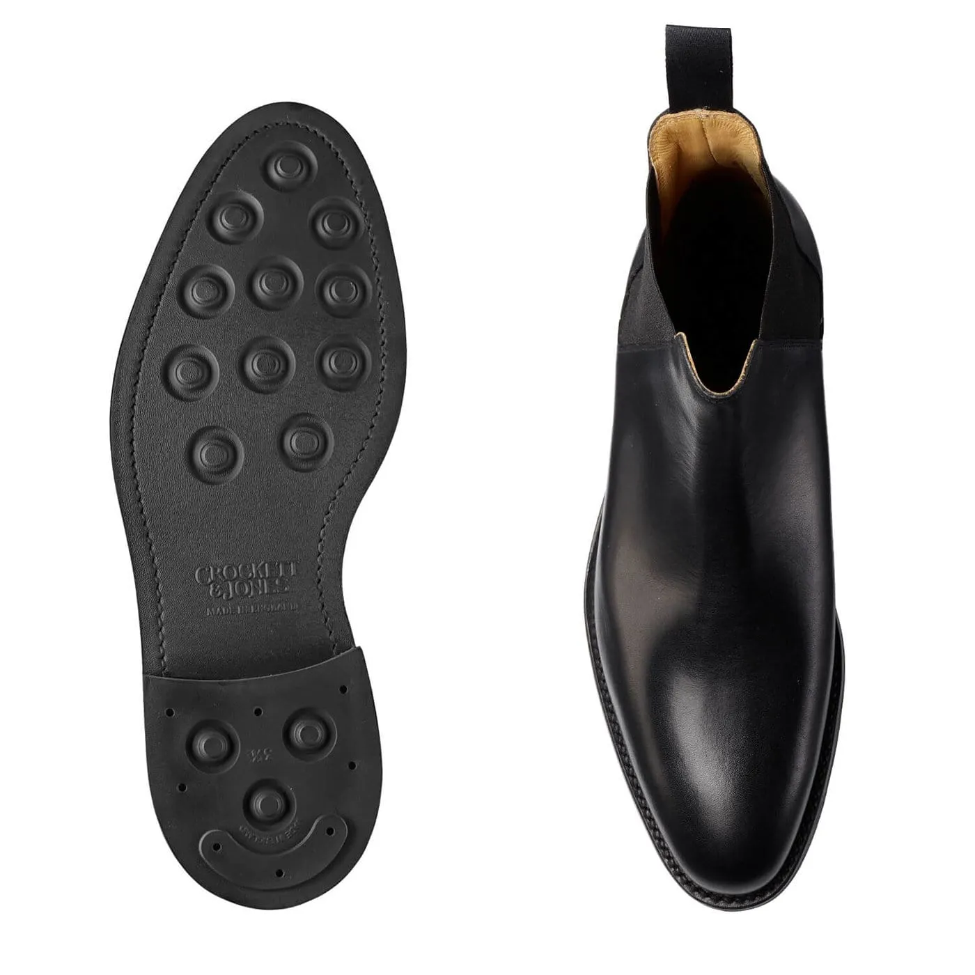 Crockett & Jones Chelsea 8 Black Wax Calf