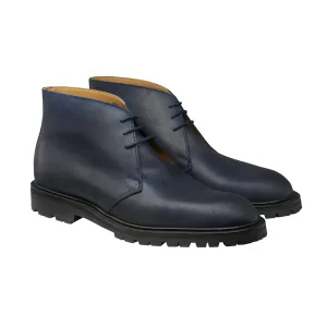 Crockett & Jones Chepstow 4 Navy Rough-Out Suede