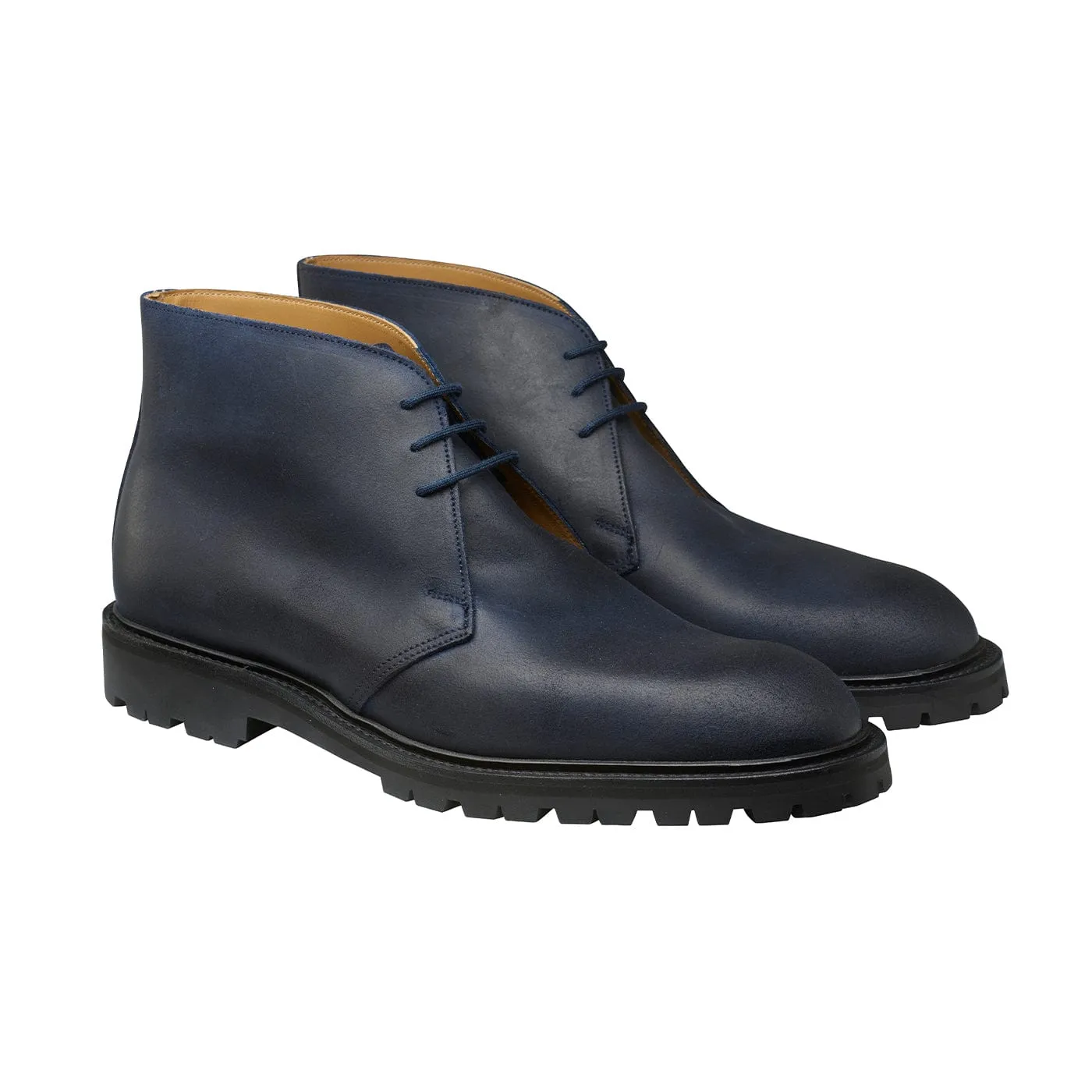 Crockett & Jones Chepstow 4 Navy Rough-Out Suede