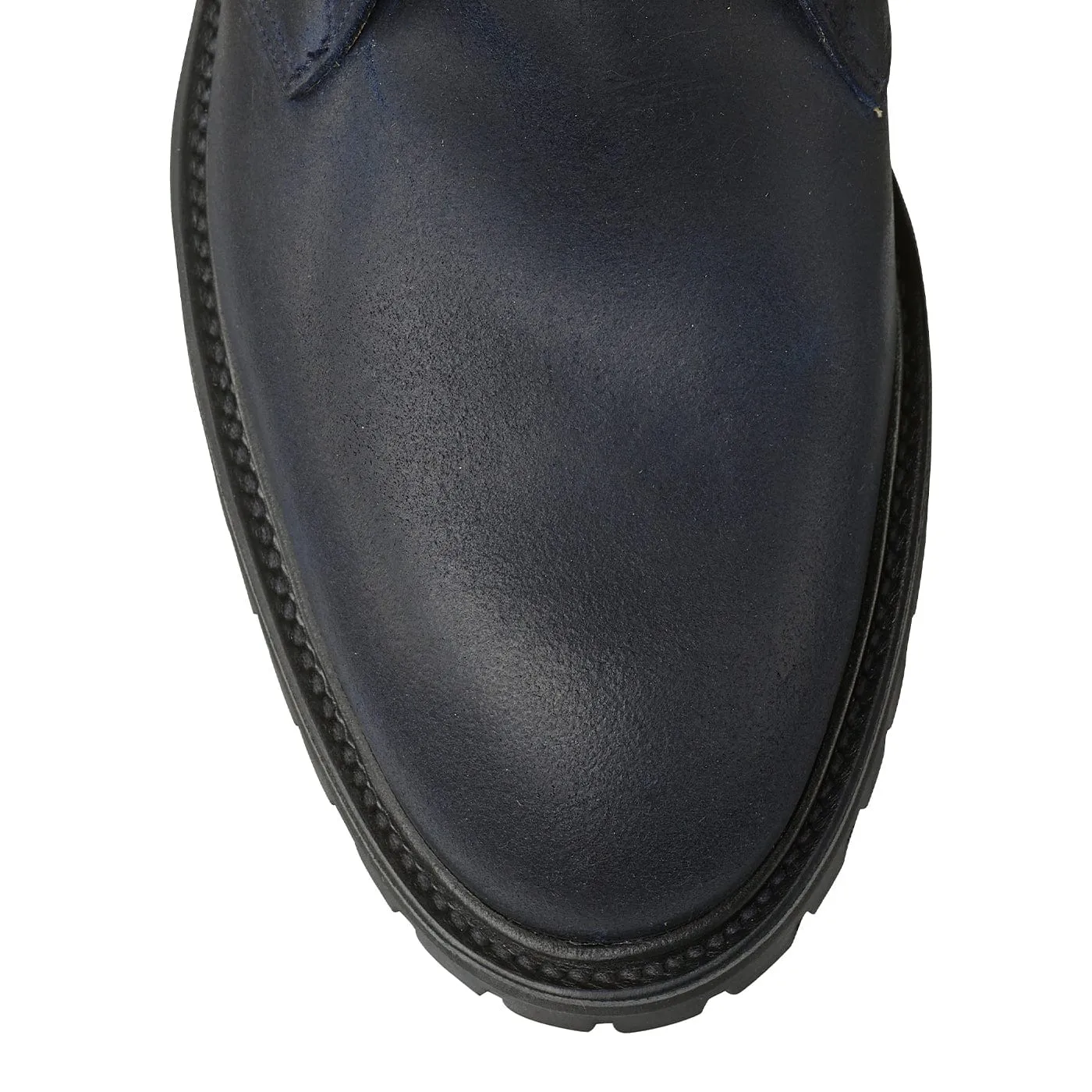 Crockett & Jones Chepstow 4 Navy Rough-Out Suede