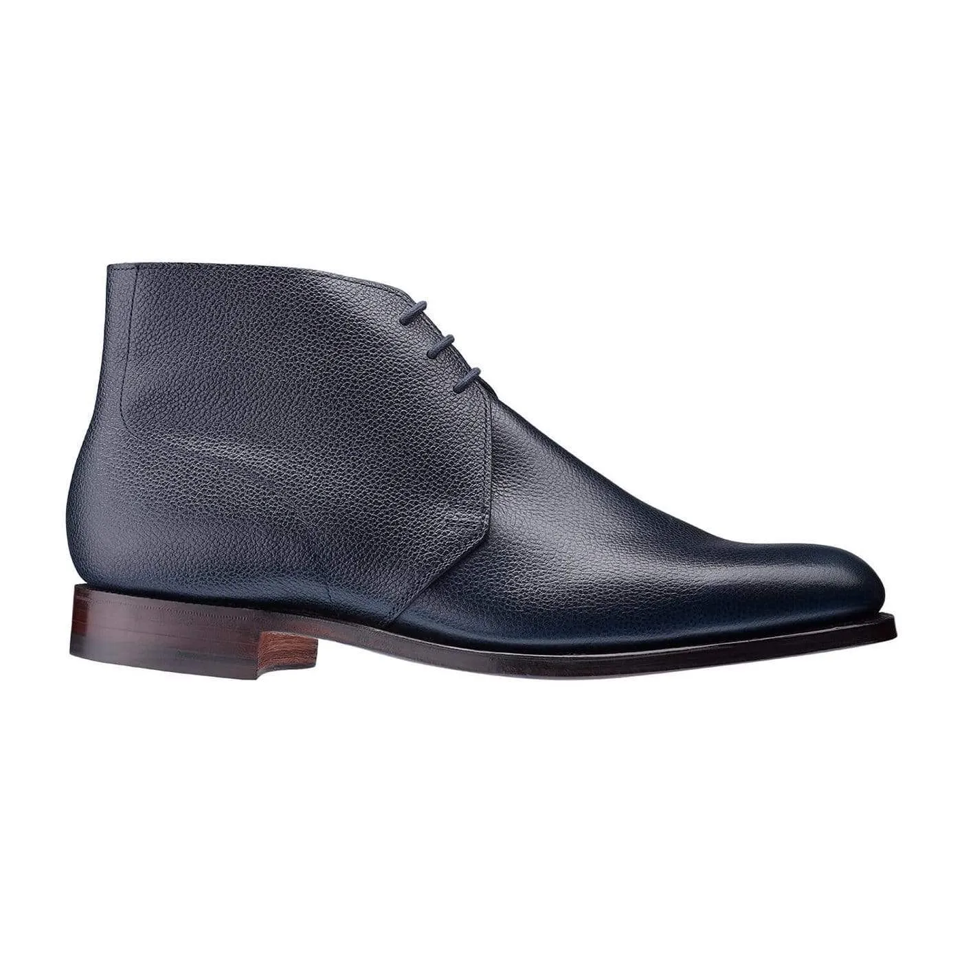Crockett & Jones Chukka Navy Pebble Grain