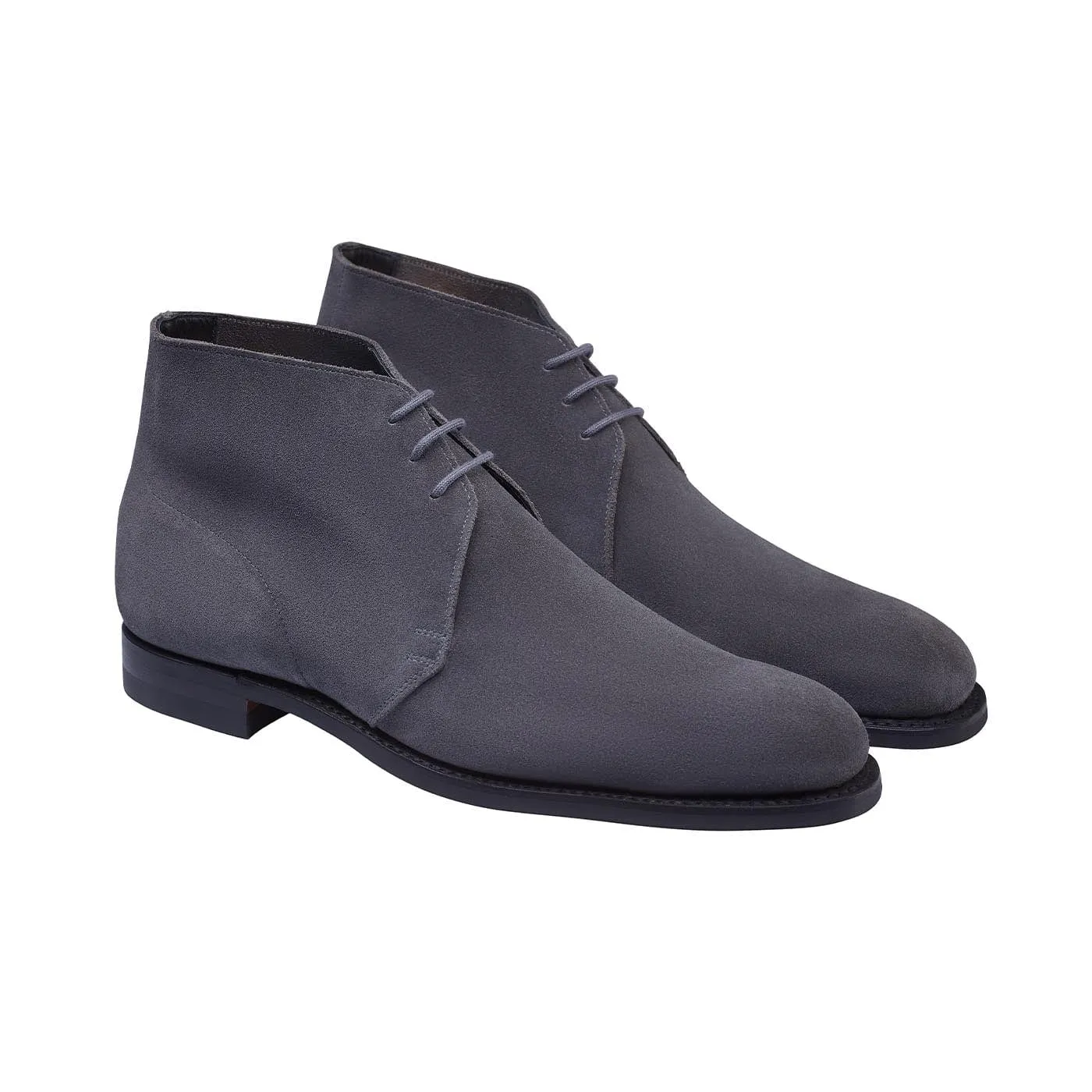 Crockett & Jones Chukka Shark Grey Suede