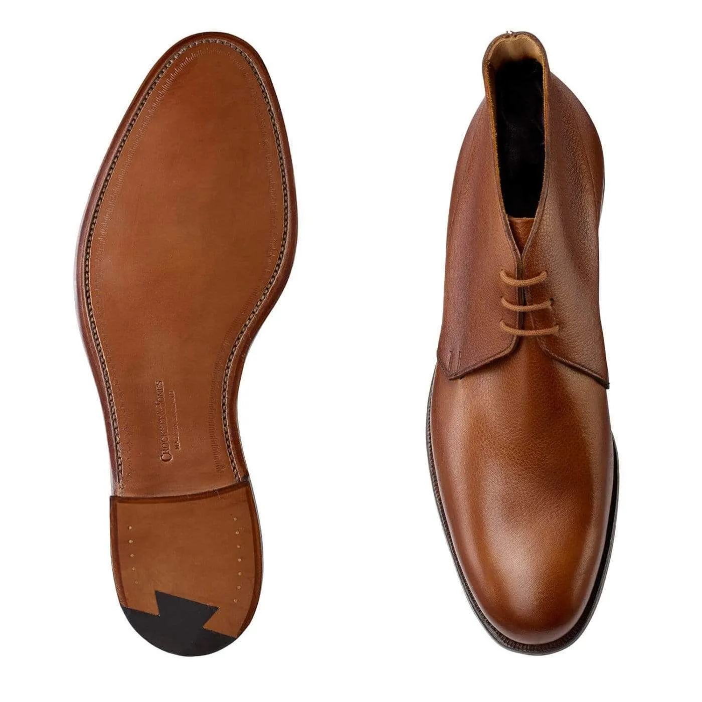 Crockett & Jones Chukka Tan Pebble Grain