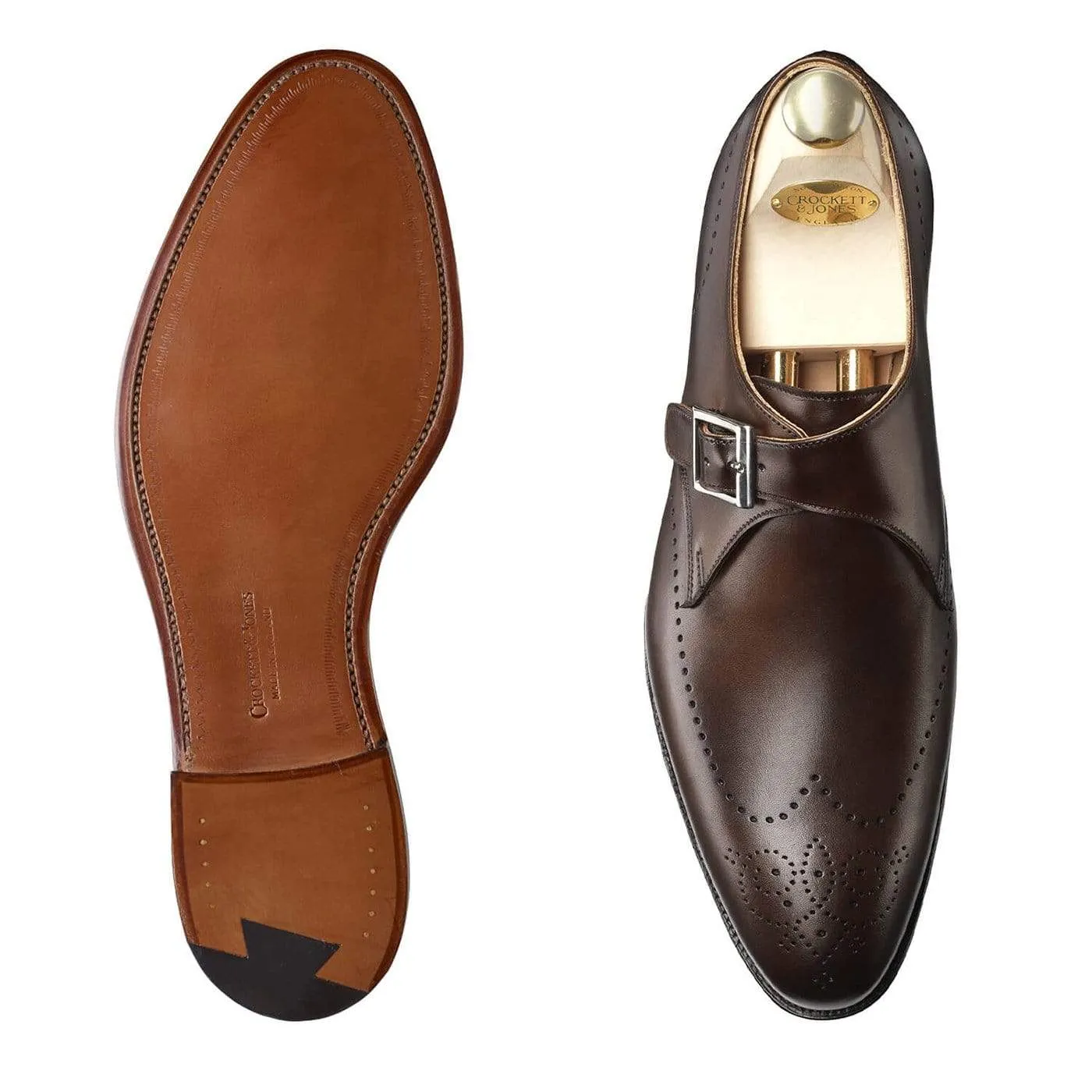Crockett & Jones Cobham Dark Brown Burnished Calf