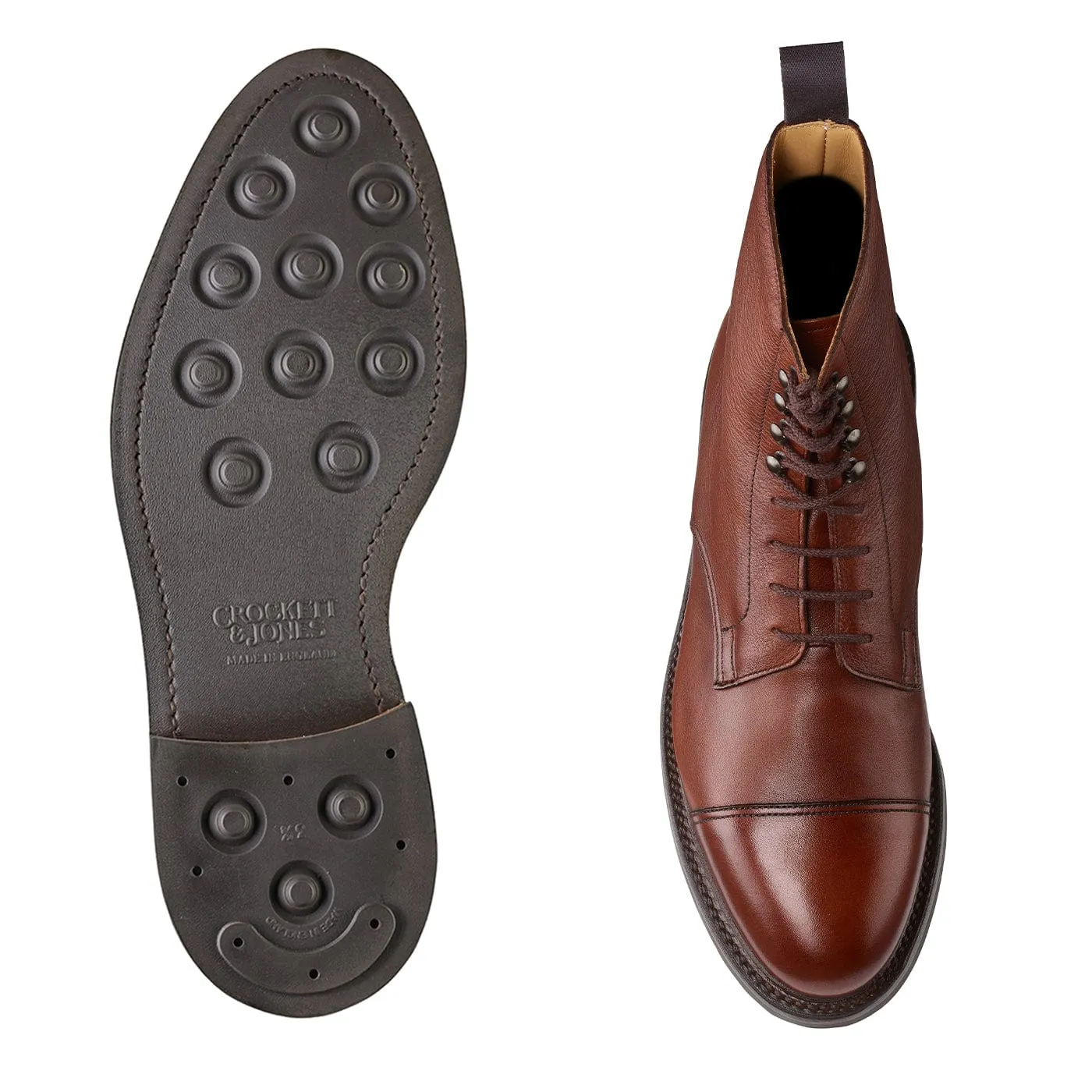 Crockett & Jones Coniston Chestnut Milled Calf