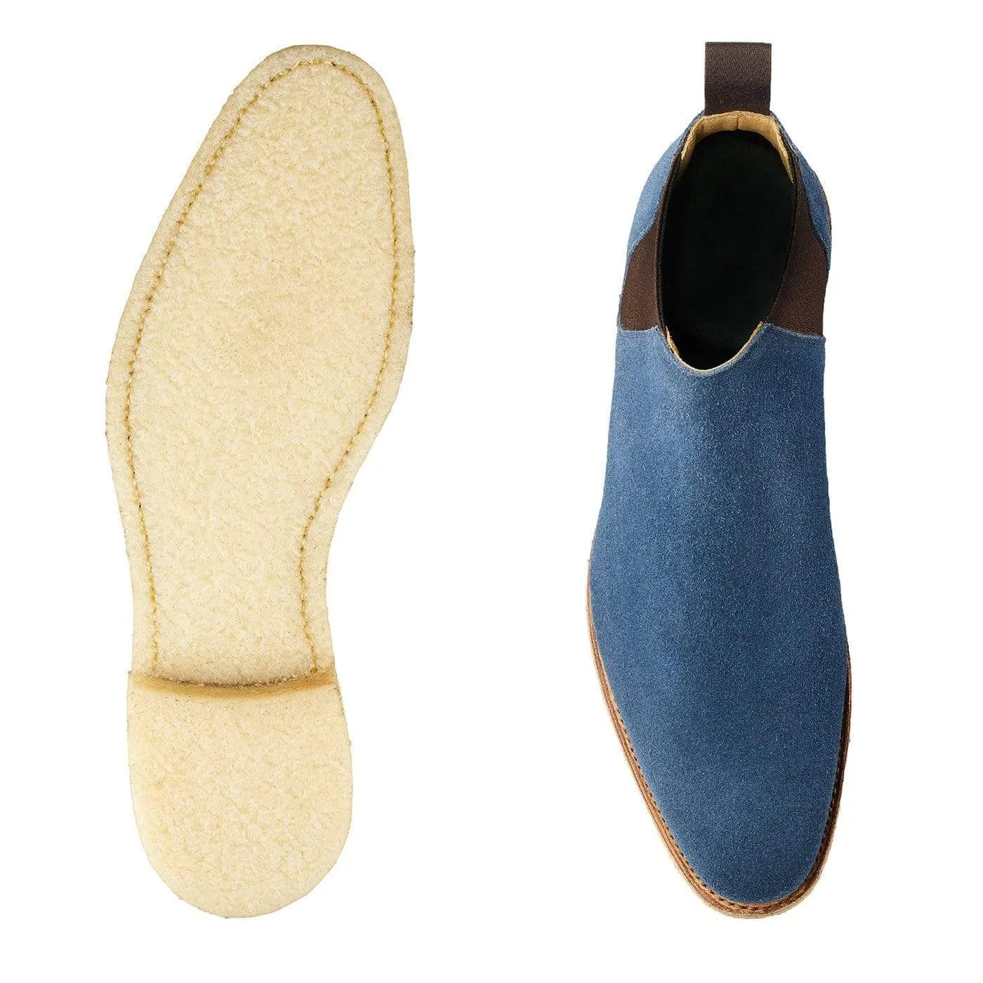 Crockett & Jones Cranleigh Mid-Blue Suede