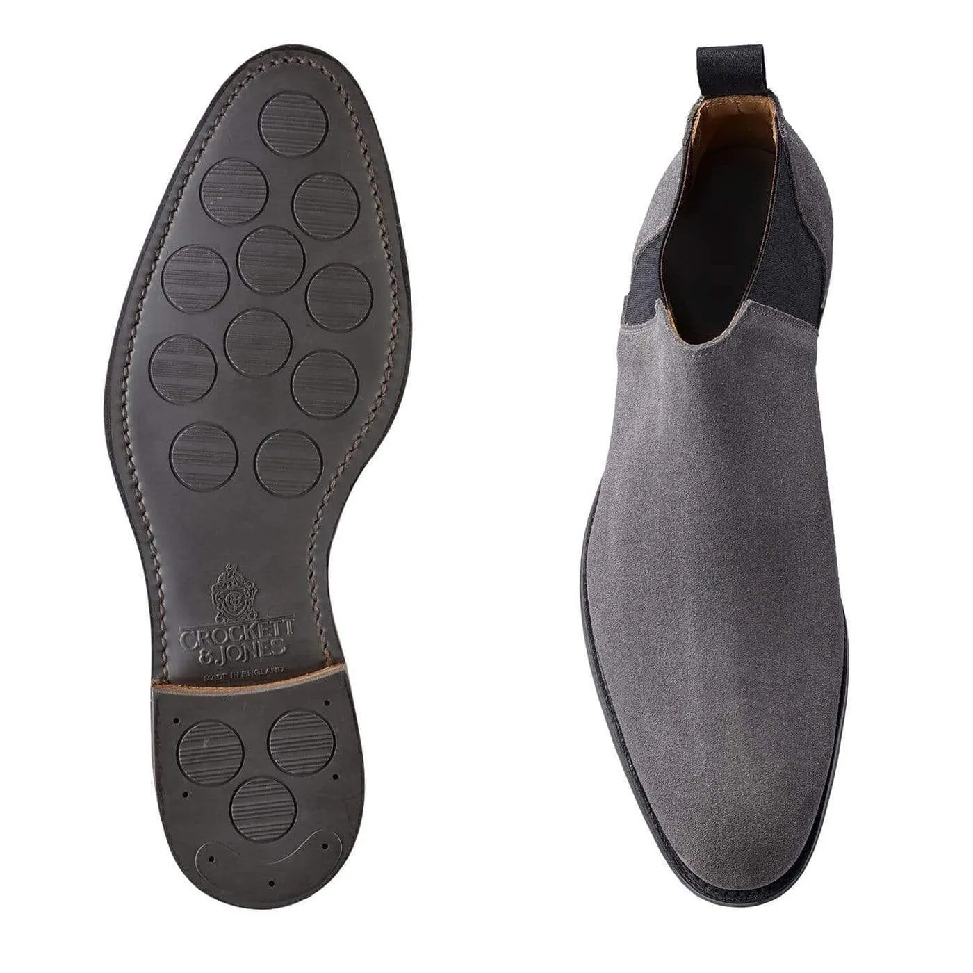 Crockett & Jones Cranleigh Shark Grey Suede