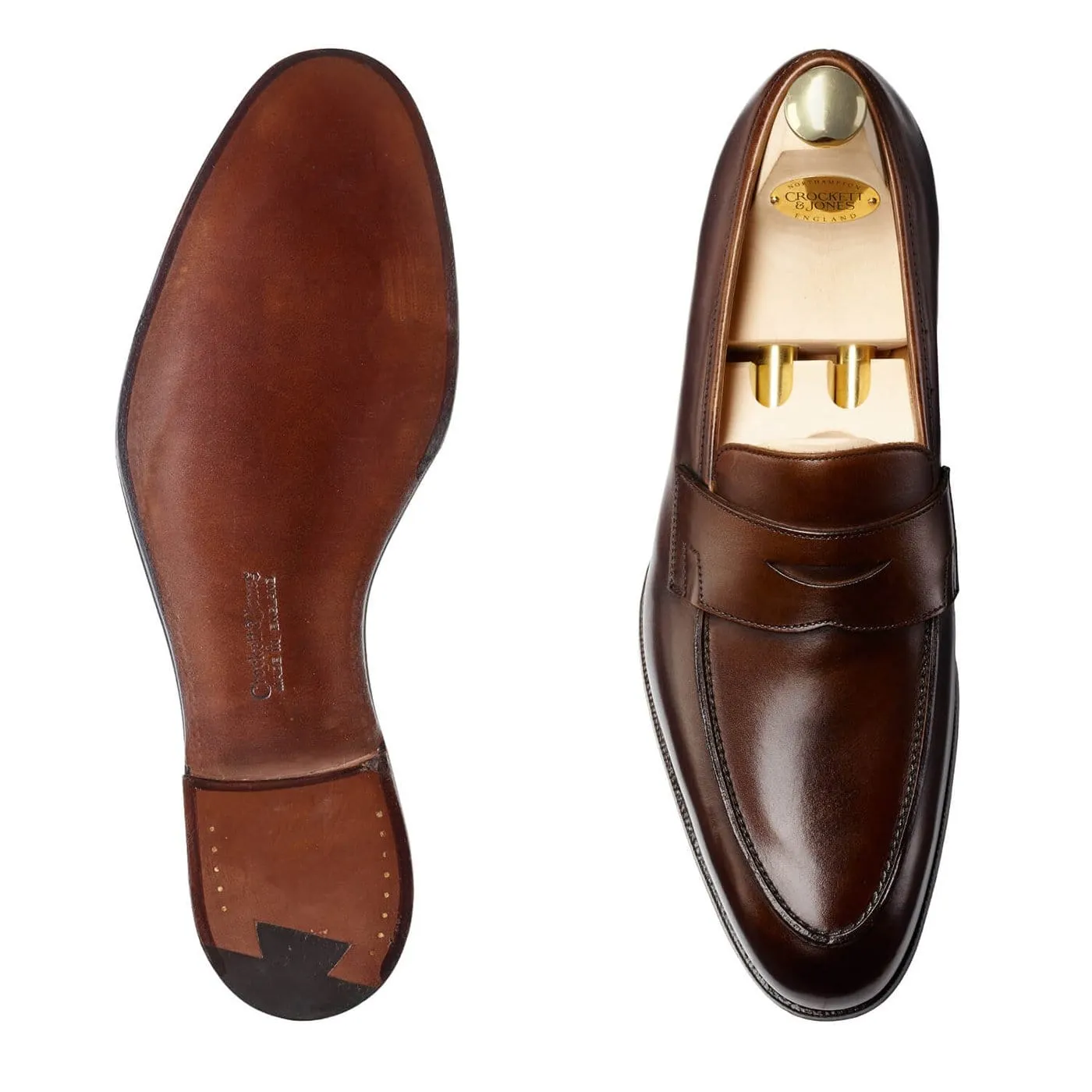 Crockett & Jones Crawford Dark Brown Antique Calf