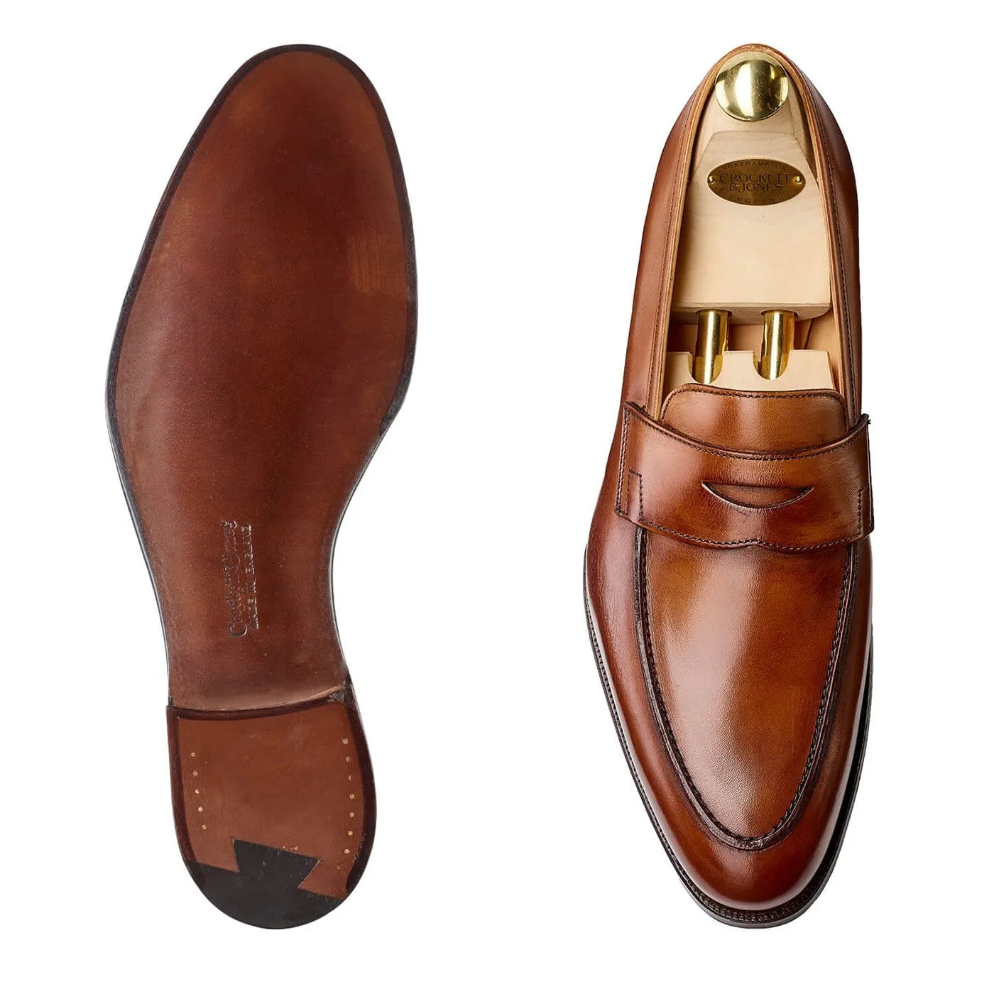 Crockett & Jones Crawford Tan Antique Calf