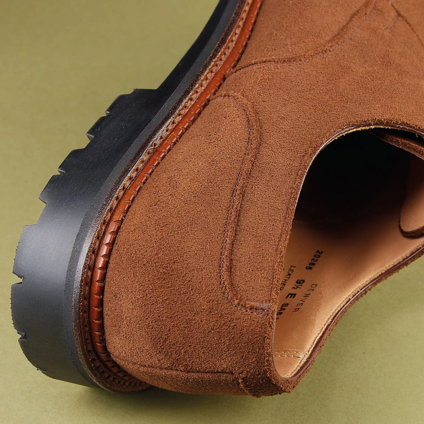 Crockett & Jones Denver Tobacco Deer Skin Suede