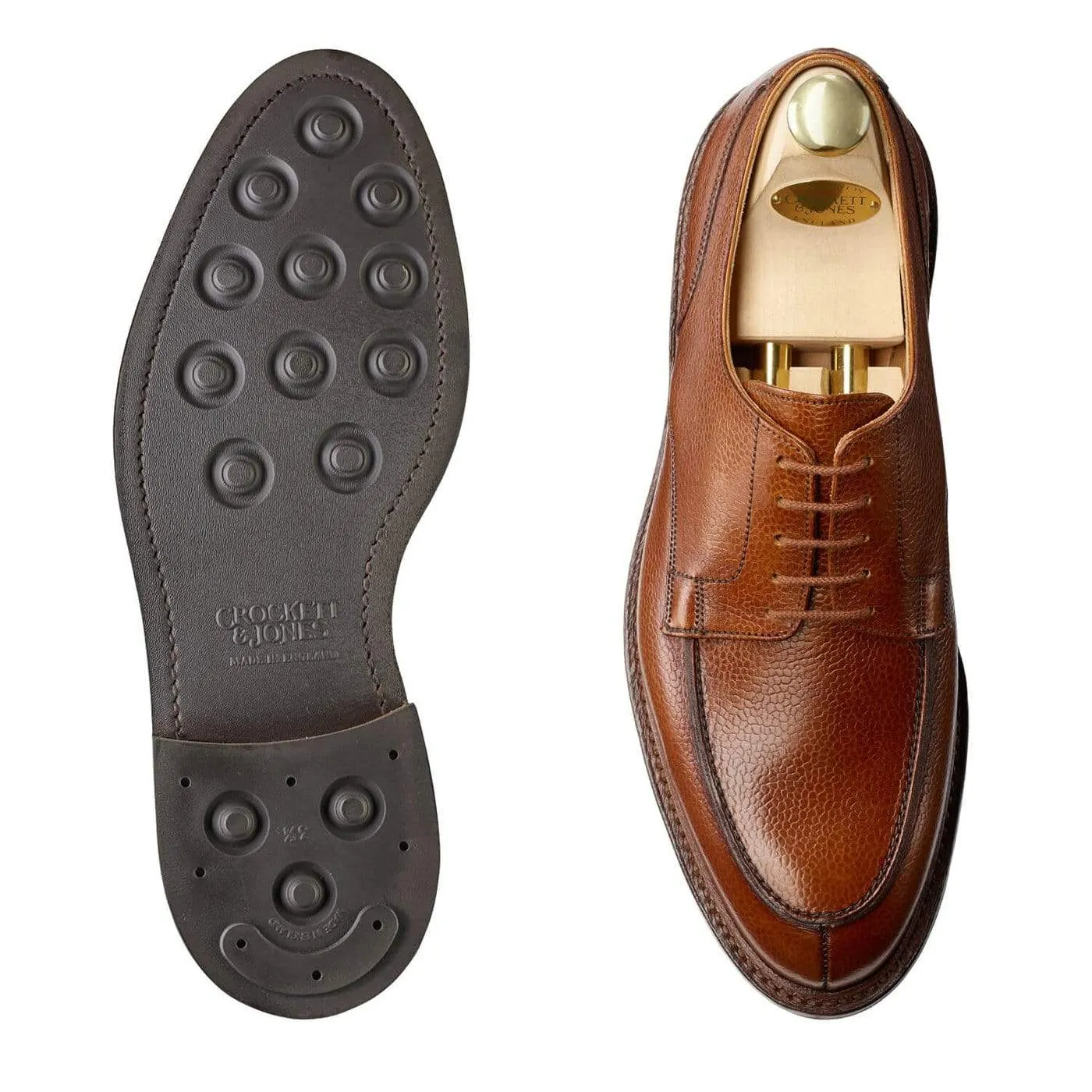 Crockett & Jones Durham Tan Scotch Country Grain