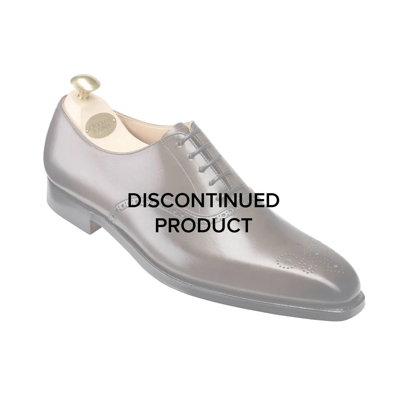 Crockett & Jones Edgware Grey Burnished Calf
