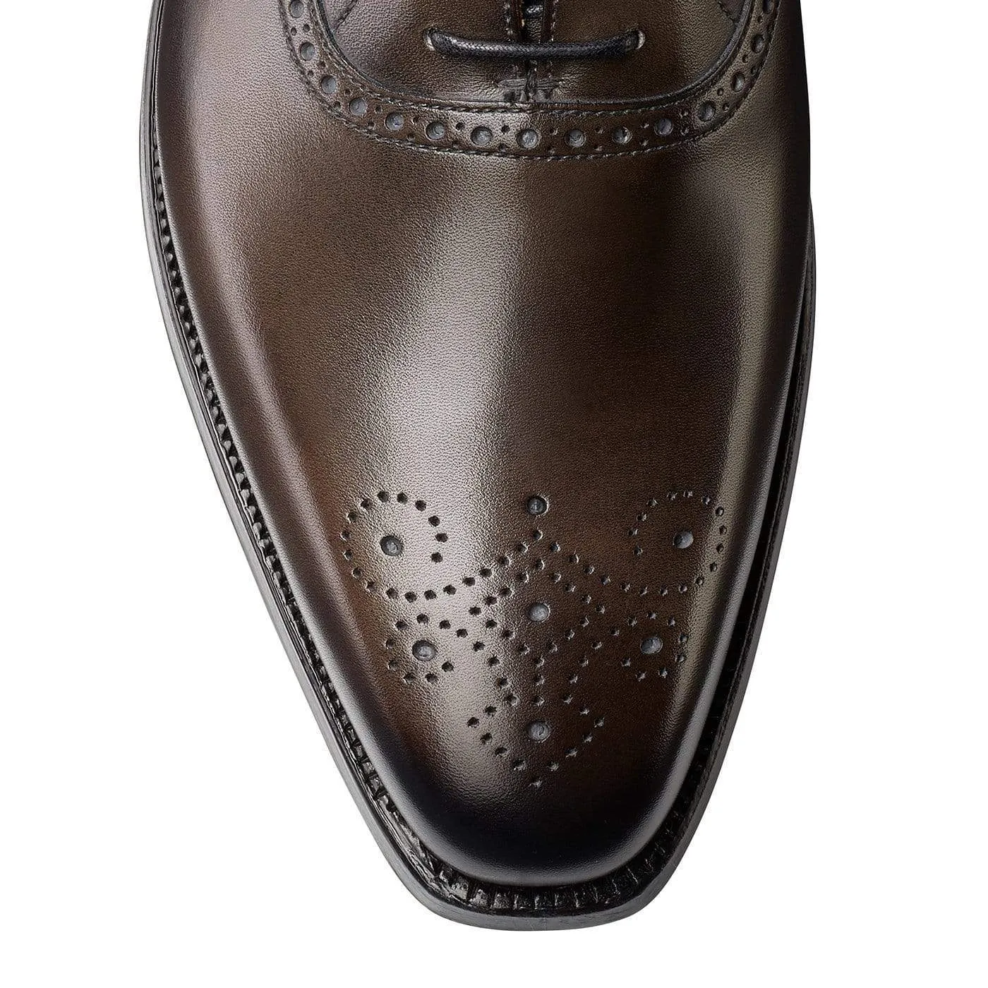 Crockett & Jones Edgware Grey Burnished Calf