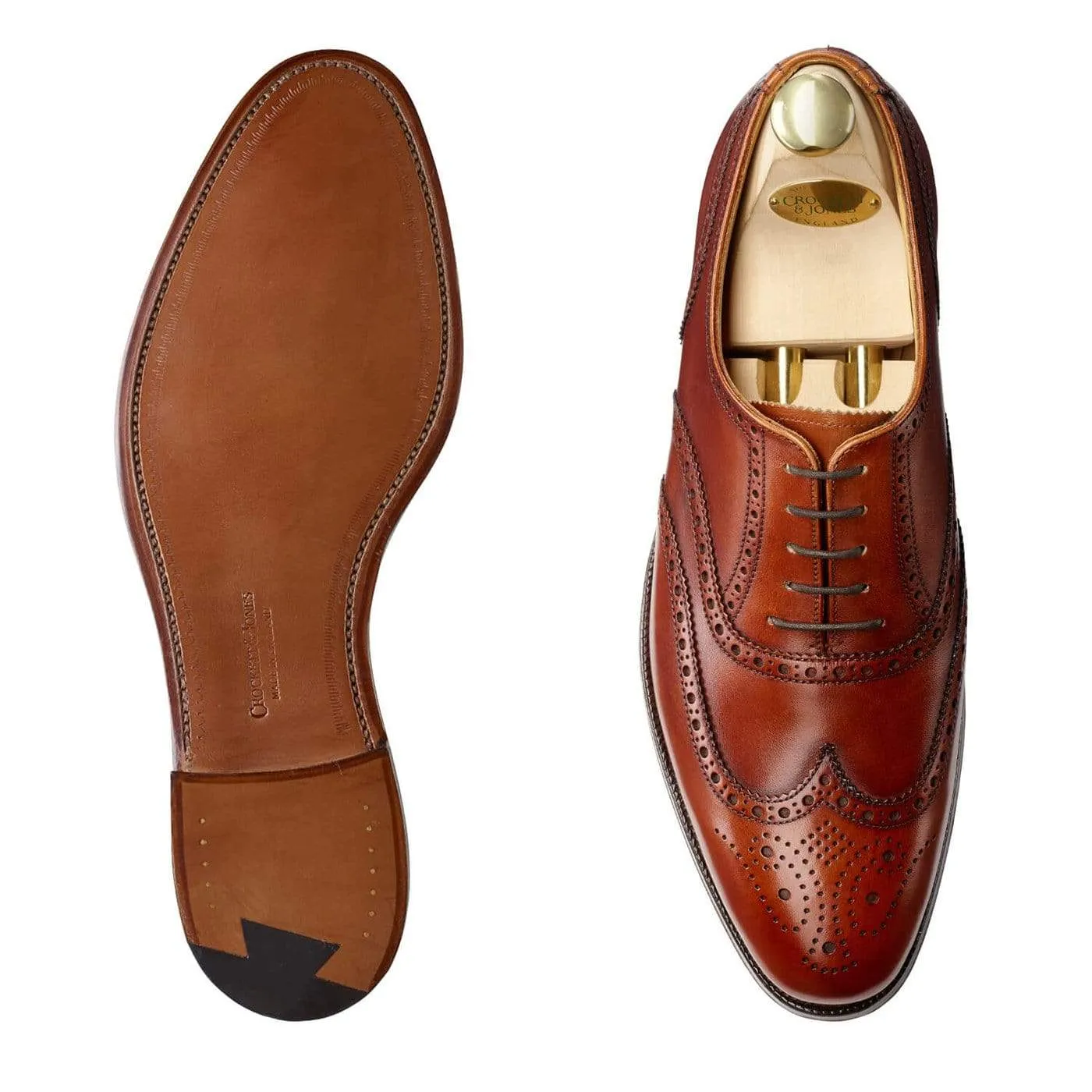 Crockett & Jones Finsbury Chestnut Burnished Calf