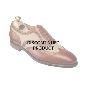 Crockett & Jones Gerrard 4 Mahogany Calf & Stone Canvas