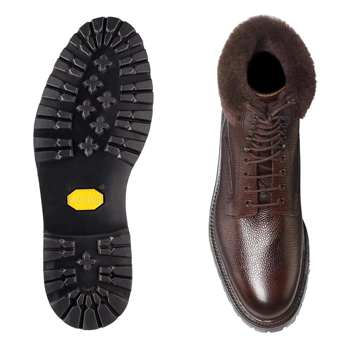 Crockett & Jones Glencoe Dark Brown Scotch Grain