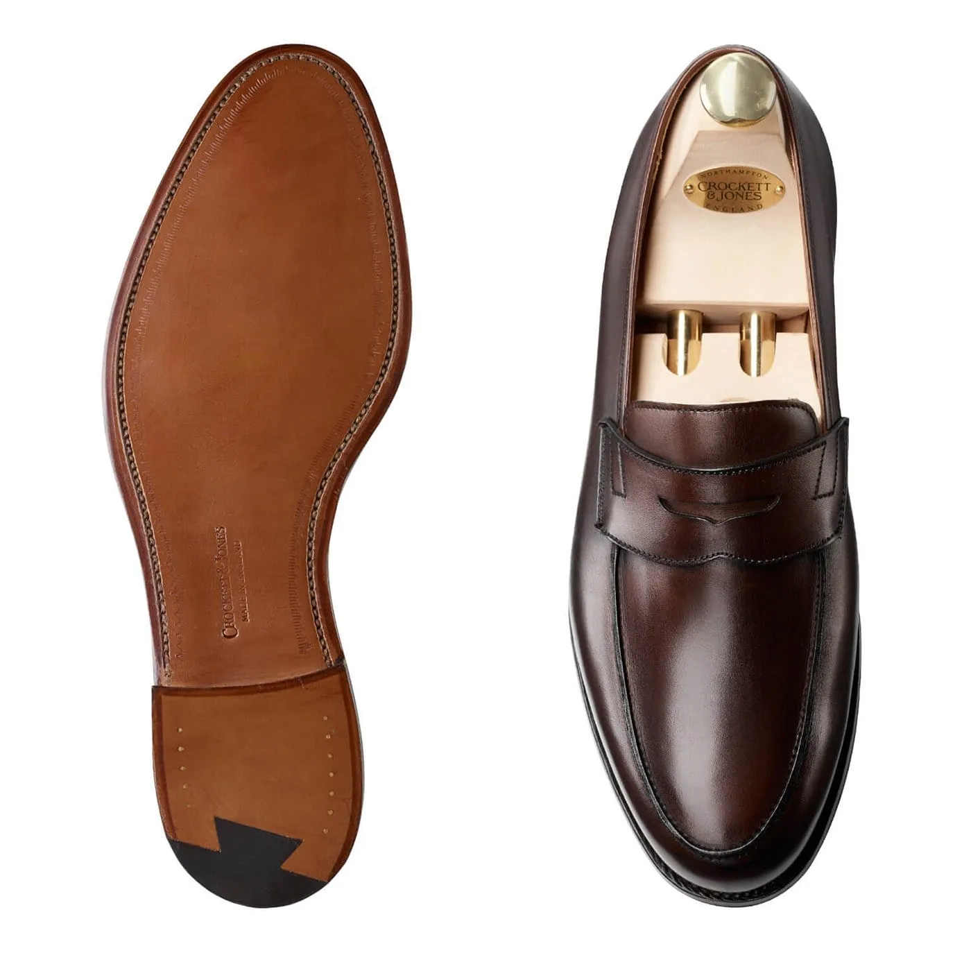 Crockett & Jones Grantham 2 Dark Brown Burnished Calf